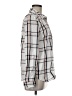 Splendid 100% Cotton Plaid Ivory Long Sleeve Button-Down Shirt Size M - photo 4