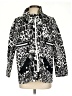 Sandro 100% Cotton Animal Print Black Raincoat Size Sm (1) - photo 1
