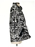 Sandro 100% Cotton Animal Print Black Raincoat Size Sm (1) - photo 4