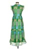 Roolee 100% Polyester Print Green Cocktail Dress Size XXS - photo 2