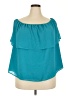 Colleen Lopez 100% Polyester Teal Sleeveless Blouse Size 3X - photo 1