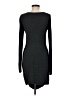 Express Solid Gray Casual Dress Size M - photo 2
