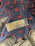 Outback Red 100% Nylon Polka Dots Blue 3/4 Sleeve Blouse Size S - photo 8