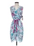 Alberta Ferretti for Impulse 100% Polyester Print Blue Cocktail Dress Size 2 - photo 1