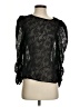 Choklate 100% Recycled Polyester Black Long Sleeve Blouse Size S - photo 1