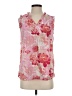 Blue Sol Pink Sleeveless Blouse Size S - photo 1