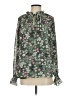 Entro 100% Polyester Floral Green Long Sleeve Blouse Size S - photo 1