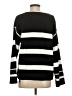 Coco + Carmen 100% Polyester Stripes Black Pullover Sweater Size S - photo 2