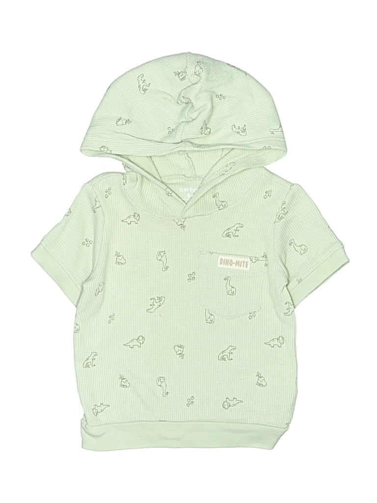 Pre-owned Assorted Brands Babies' Zip Up Hoodie In Green
