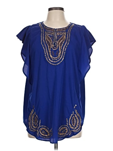 Black Label by Chico's Short Sleeve Blouse (view 1)