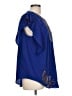 Black Label by Chico's 100% Polyester Blue Short Sleeve Blouse Size Lg (2) - photo 4
