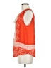 Collective Concepts 100% Polyester Orange Sleeveless Blouse Size M - photo 5