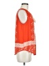 Collective Concepts 100% Polyester Orange Sleeveless Blouse Size M - photo 4