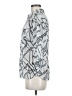 JM Collection Print Silver 3/4 Sleeve Blouse Size 6 - photo 5