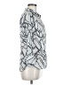 JM Collection Print Silver 3/4 Sleeve Blouse Size 6 - photo 4