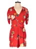 Yumi Kim 100% Viscose Floral Red Romper Size XS - photo 1