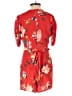 Yumi Kim 100% Viscose Floral Red Romper Size XS - photo 2