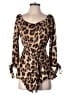Akaiv 100% Polyester Animal Print Brown Romper Size S - photo 1