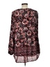 DR2 100% Polyester Burgundy Long Sleeve Blouse Size L - photo 2