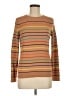 Etcetera Stripes Multi Color Brown Pullover Sweater Size M - photo 1