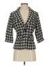 Burlapp Checkered-gingham Black Blazer Size 4 - photo 1