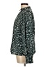 Shein 100% Polyester Print Green Long Sleeve Blouse Size M - photo 5