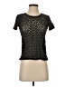 Hi-Line Black Short Sleeve Top Size XS - photo 1