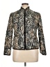 R.Q.T 100% Polyester Animal Print Gold Track Jacket Size L (petite) - photo 1