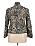 R.Q.T 100% Polyester Animal Print Gold Track Jacket Size L (petite) - photo 2
