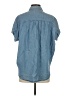 J. McLaughlin Blue Short Sleeve Button-Down Shirt Size XS - photo 2