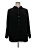 Talbots Solid Black Long Sleeve Button-Down Shirt Size 1X - photo 1