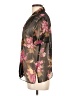 Virgo Floral Black Short Sleeve Blouse Size 10 - photo 5