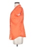 Van Heusen Studio 100% Polyester Orange Short Sleeve Blouse Size XS - photo 5