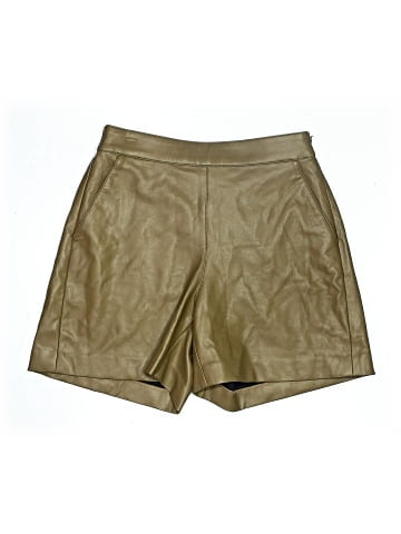 Halogen Faux Leather Shorts (view 1)