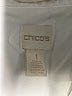 Chico's 100% Cotton Ivory 3/4 Sleeve Button-Down Shirt Size Med (1) - photo 7