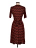 DM Collection Chevron-herringbone Orange Casual Dress Size 6 - photo 2