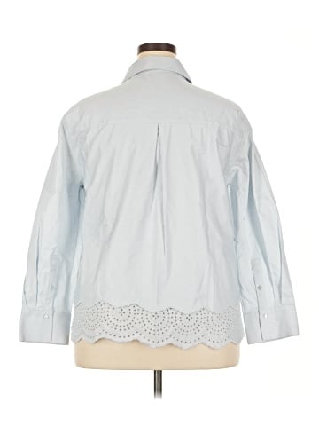 Design History 3/4 Sleeve Button-Down Shirt (view 2)