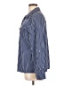Notations Stripes Blue Long Sleeve Blouse Size L - photo 5