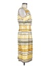 Chetta B Print Yellow Casual Dress Size 8 - photo 4