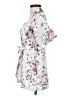 Unbranded Floral White Short Sleeve Blouse Size 8 - photo 5