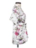 Unbranded Floral White Short Sleeve Blouse Size 8 - photo 4