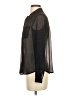 Ann Taylor LOFT 100% Polyester Plaid Black Long Sleeve Blouse Size XS - photo 5