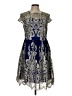 Assorted Brands Paisley Blue Cocktail Dress Size L - photo 1