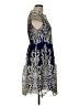 Assorted Brands Paisley Blue Cocktail Dress Size L - photo 4