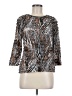 Elementz Brown 3/4 Sleeve Blouse Size M (petite) - photo 1