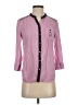 Maeve 100% Rayon Pink 3/4 Sleeve Button-Down Shirt Size S - photo 1