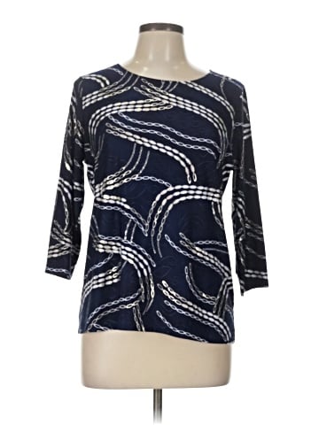 JM Collection 3/4 Sleeve Top (view 1)