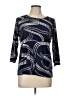 JM Collection Blue 3/4 Sleeve Top Size L (petite) - photo 1