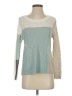 Nic + Zoe Color Block Teal Pullover Sweater Size S (petite) - photo 1