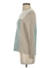 Nic + Zoe Color Block Teal Pullover Sweater Size S (petite) - photo 5